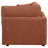 Elysia Fabric Upholstered Modular Corner Chair Coral | Orange | Coral | 551892