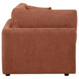 Elysia Fabric Upholstered Modular Corner Chair Coral | Orange | Coral | 551892