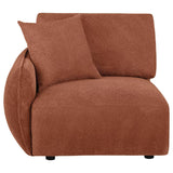Elysia Fabric Upholstered Modular LAF Chair Coral | Orange | Coral | 551894LAF