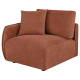 Elysia Fabric Upholstered Modular LAF Chair Coral | Orange | Coral | 551894LAF