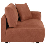 Elysia Fabric Upholstered Modular RAF Chair Coral | Red | Coral | 551894RAF