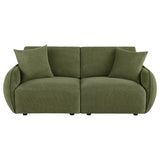 Elysia Fabric Upholstered Modular Lounge Loveseat Green | Green | 551895-LOVE