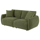 Elysia Fabric Upholstered Modular Lounge Loveseat Green | Green | 551895-LOVE