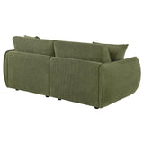 Elysia Fabric Upholstered Modular Lounge Loveseat Green | Green | 551895-LOVE