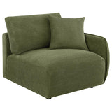 Elysia 5-piece Fabric Upholstered Modular Sectional Sofa Green | Green | 551895-SETA