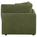 Elysia Fabric Upholstered Modular Corner Chair Green | Green | 551896