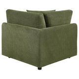 Elysia Fabric Upholstered Modular Corner Chair Green | Green | 551896