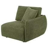 Elysia Fabric Upholstered Modular RAF Chair Green | Green | 551898RAF