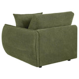 Elysia Fabric Upholstered Modular RAF Chair Green | Green | 551898RAF