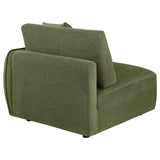 Elysia Fabric Upholstered Modular RAF Chair Green | Green | 551898RAF