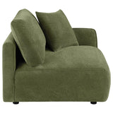 Elysia Fabric Upholstered Modular RAF Chair Green | Green | 551898RAF