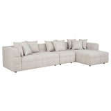 Amara 3-Piece Upholstered Sectional Sofa | Ivory | 551911-SETA