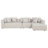 Amara 3-Piece Upholstered Sectional Sofa | Ivory | 551911-SETA