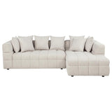 Amara 2-Piece Upholstered Sectional Sofa | Ivory | 551911-SETB