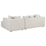 Amara 2-Piece Upholstered Sectional Sofa | Ivory | 551911-SETB