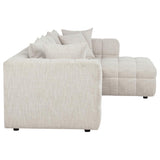 Amara 2-Piece Upholstered Sectional Sofa | Ivory | 551911-SETB