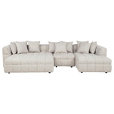 Amara 4-Piece Upholstered Sectional Sofa | Ivory | 551911-SET