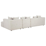 Amara 4-Piece Upholstered Sectional Sofa | Ivory | 551911-SET