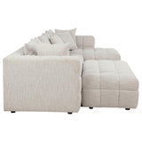 Amara 4-Piece Upholstered Sectional Sofa | Ivory | 551911-SET