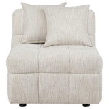 Amara Upholstered Armless Chair | Ivory | 551911