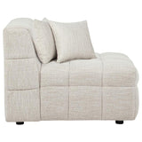 Amara Upholstered Armless Chair | Ivory | 551911