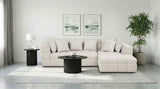 Amara Upholstered LAF Loveseat | Ivory | 551914LAF