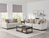 Christine 2-piece Upholstered Sloped Arm Sofa Set Beige | King | Beige | 552061-S2