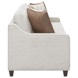 Christine 2-piece Upholstered Sloped Arm Sofa Set Beige | King | Beige | 552061-S2