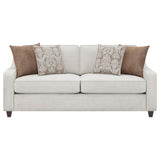 Christine 3-piece Upholstered Sloped Arm Sofa Set Beige | Beige | 552061-S3