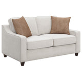 Christine 3-piece Upholstered Sloped Arm Sofa Set Beige | Beige | 552061-S3