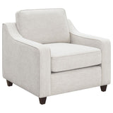 Christine 3-piece Upholstered Sloped Arm Sofa Set Beige | Beige | 552061-S3