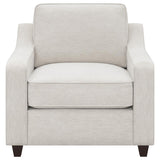 Christine 3-piece Upholstered Sloped Arm Sofa Set Beige | Beige | 552061-S3