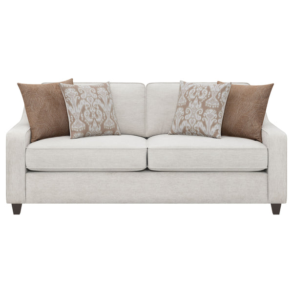 Christine Upholstered Sloped Arm Sofa Beige