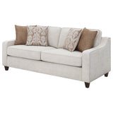 Christine Upholstered Sloped Arm Sofa Beige | Beige | 552061