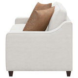 Christine Upholstered Sloped Arm Loveseat Beige | Beige | 552062