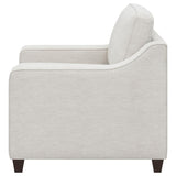 Christine Upholstered Sloped Arm Accent Chair Beige | Beige | 552063