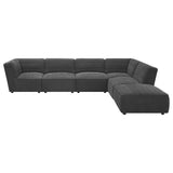 Sunny 6-piece Upholstered Modular Sectional Sofa Charcoal | Grey | Dark Charcoal | 552081-SET