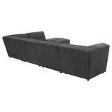 Sunny 6-piece Upholstered Modular Sectional Sofa Charcoal | Grey | Dark Charcoal | 552081-SET