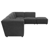 Sunny 6-piece Upholstered Modular Sectional Sofa Charcoal | Grey | Dark Charcoal | 552081-SET