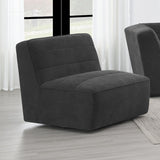 Sunny Upholstered Armless Chair Dark Charcoal | King | Grey | Dark Charcoal | 552081