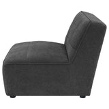 Sunny Upholstered Armless Chair Dark Charcoal | King | Grey | Dark Charcoal | 552081