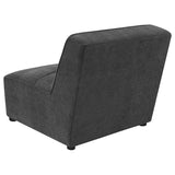 Sunny Upholstered Armless Chair Dark Charcoal | King | Grey | Dark Charcoal | 552081