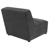 Sunny Upholstered Armless Chair Dark Charcoal | King | Grey | Dark Charcoal | 552081
