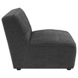 Sunny Upholstered Armless Chair Dark Charcoal | King | Grey | Dark Charcoal | 552081