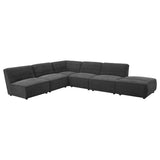 Sunny Upholstered Armless Chair Dark Charcoal | King | Grey | Dark Charcoal | 552081