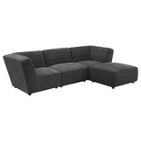 Sunny Upholstered Armless Chair Dark Charcoal | King | Grey | Dark Charcoal | 552081