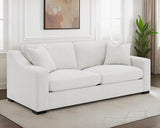 Ashlyn Fabric Upholstered Track Arm Sofa Sand | Beige | Sand | 552091