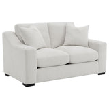 Ashlyn Fabric Upholstered Track Arm Loveseat Sand | Beige | Sand | 552092