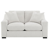 Ashlyn Fabric Upholstered Track Arm Loveseat Sand | Beige | Sand | 552092