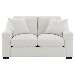 Ashlyn Fabric Upholstered Track Arm Loveseat Sand